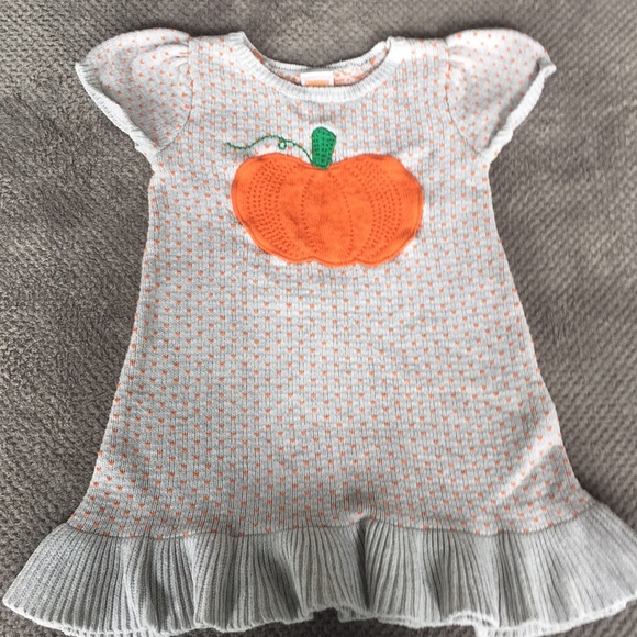 pumpkin sweater dress